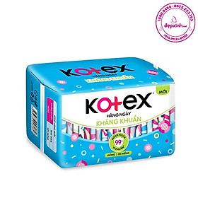 Hình ảnh Combo 8 Gói Băng Vệ Sinh Kotex Hàng Ngày Kháng Khuẩn - Mỗi Gói 20 Miếng- Mẫu mới