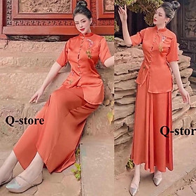 Đồ Lam Đi Chùa # Lụa Đẹp Hàng Nhà May Cổ Tàu Thêu Cá Ngọc # Đồ Bộ Nữ # Quần Áo Nữ