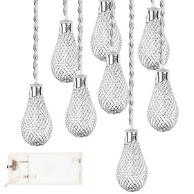 New Led Tieyi Diamond Water Drop Love Battery Box Lamp String Children Room Bedroom Chrtmas Night Light Warm White