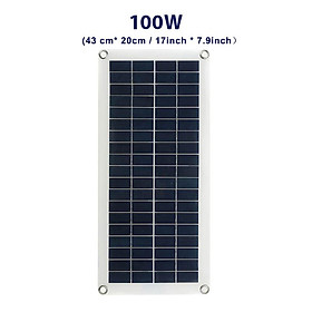 Bộ sạc năng lượng mặt trời di động 200W USB DC Tấm pin mặt trời cho điện thoại di động Bộ sạc điện ngân hàng năng lượng ngoài trời Trại đi bộ đường dài Travel Màu sắc 100W: 100W Bảng điều khiển năng lượng mặt trời