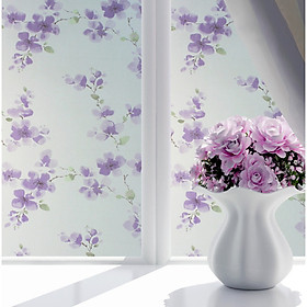 Mua COMBO 5M DECAL GIẤY DÁN KÍNH KEO SẴN KHỔ 45CM MẪU MAI TÍM