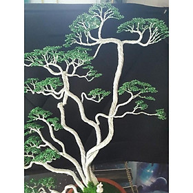 Mua cây bonsai handmade bằng nhôm mạ màu.