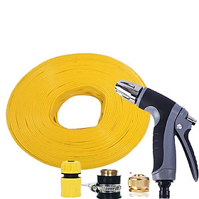 Bộ dây và vòi xịt rửa xe tưới cây tăng áp 7-10M(cút nhựa nối đồng nhựa) 206817