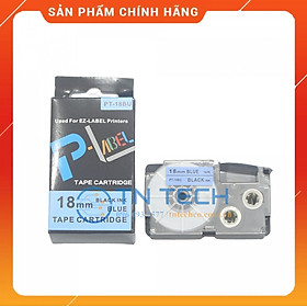 Mua Nhãn in CASIO PT-18BU - Chữ đen nền xanh dương 18MM x 8M - Dùng cho máy in nhãn CASIO  Hàng nhập khẩu 