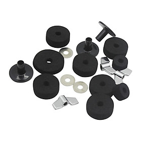 18/set Cymbal Replacement Accessories Cymbal Stand Sleeves Cymbal Felts Kits