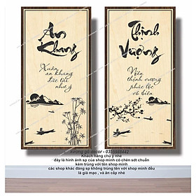 Mua (Mẫu Mới) Sét 2 Tranh Thư Pháp Treo Tường Bằng Gỗ Thiết kế Theo Yêu Cầu  Qùa Tặng Gia Đình  Người Thân  Bạn Bè  Đối Tác