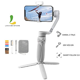 Mua Gimbal Zhiyun Smooth Q4 Combo - Tay cầm chống rung 3 trục dành cho điện thoại tích hợp đèn Led xoay 180 độ ấn tượng- Hàng nhập khẩu