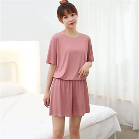 Bộ đồ ngủ nữ ngắn tay mùa hè Free Size mềm mại, thoáng mát - AG200