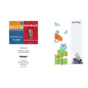 Combo 3 Cuốn Sách Tâm Lý Học Cực Bổ Ích Cho Bạn ( Tư Duy Nhanh Và Chậm + Phi Lý Trí + Tâm Lý Học Thành Công ) (Tặng Kèm Tickbook)