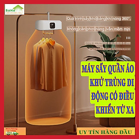 MÁY SẤY QUẦN ÁO KHỬ TRÙNG DI ĐỘNG CÓ ĐIỀU KHIỂN TỪ XA 