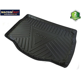 Thảm lót cốp xe ô tô Peugeot 2008/208 2014-nay nhãn hiệu Macsim chất liệu TPV cao cấp màu đen