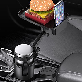 Multifunctional Car Cup Holder Expander Storage Tray, Adapter for Below 90mm Diameter