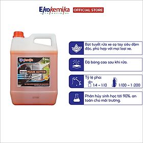 NƯỚC RỬA XE ĐẬM ĐẶC BIO FOAM ACTIVE CHÍNH HÃNG EKOKEMIKA 5L