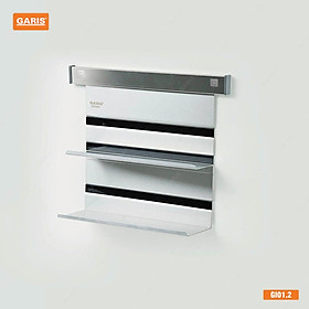 Giá để gia vị hai tầng, inox hộp Garis GI01.2