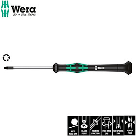 Tua vít hoa thị với chức năng giữ vít  2067 HF TX 10 X 60mm Wera 05118186001