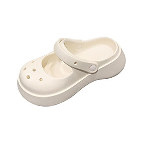 Clog Slipper Med Heels Waterproof Floor Slides Shoes for Women Men Bathroom
