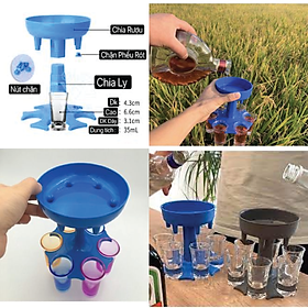 Mua Tháp Chia Rượu 6 Chén / Phễu Rót Chia Đều Rượu Thông Minh