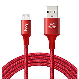 Mua Cáp Dù Sạc Nhanh Chống Đứt Dài 2m Cho SAMSUNG XIAOMI OPPO VIVO...Cổng Micro USB - Bagi MS200 - Hàng Chính Hãng