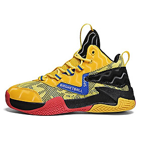 Giày bóng rổ trẻ em mới Giày thể thao của nam sinh Color: black Shoe Size: 35