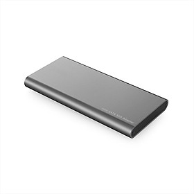 Vỏ bọc USB3.0 đến mSATA SSD Di động Bộ điều hợp ổ cứng thể rắn mSATA tốc độ cao-Màu Xám bạc
