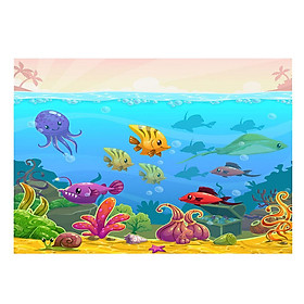 Fish Tank Landscape Poster Fish Tank Wall Background Wallpaper  61x41cm