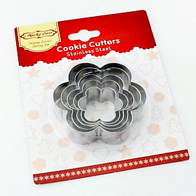 Mua Khuôn RING Mousse Nhấn Cookies Cutter Hình Hoa Dụng Cụ Làm Bánh Quy - CBQUYHOA5P