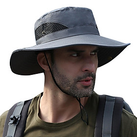 Mũ bucket rộng vành chống nắng, tia UV có thể gập lại để đi cắm trại, đi bộ