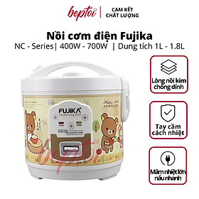 Nồi cơm điện nắp gài Fujika, nồi cơm điện mini dung tích 1L - 1.5L