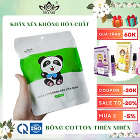 Khăn Nén Cotton Beyaki 20 Viên 24x40 cm - Vải Bông Dày Dặn Êm Mịn