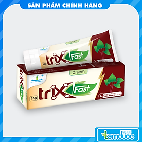 KEM BÔI TRĨ TRIX FAST CREAM Giảm tình trạng ngứa, đau, nóng rát vùng hậu môn, giảm tình trạng viêm, đau ngứa khó chịu của trĩ, táo bón (Type 20g)