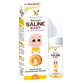 Dung dịch vệ sinh mũi Silver Saline baby Chai 70ml