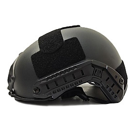Chất lượng cao bảo vệ paintball wargame chiến thuật đội quân quân đội airsoft chiến thuật mũ bảo hiểm nhanh chóng mũ bảo hiểm nhanh chóng Color: Black Size: One Size