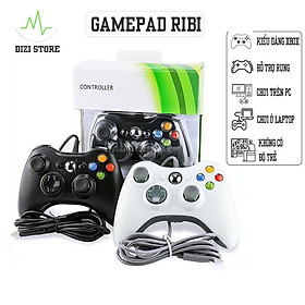 Hình ảnh Tay Cầm Chơi Game Có Dây dùng cho PC, Latop, Smart Tivi - Kiểu dáng Xbox 360 - Hỗ trợ rung - Thích hợp chơi Fifa online, Pes, Devil May Cry, Call Of Duty - Hàng Chính Hãng