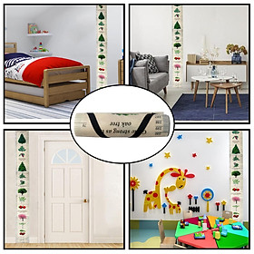 Baby Growth Chart Nursery Decor Wall Chart Polyester for Living Room Playroom Ornaments