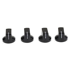 4pcs Guitar Amp Effect Pedal Knobs Pointer Knob for Guitar Accessories