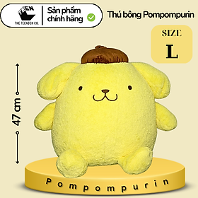 Thú bông Pompompurin L, Gấu Bông Sanrio Chính Hãng, Quà tặng đáng yêu, Sản phẩm chính hãng, Phân phối bởi Teenbox