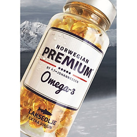 Viên nang Dầu Cá Hồi nguyên chất, tinh khiết Norwegian Premium Omega-3 500mg (120 Viên)