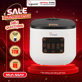 Mua  Hàng chính hãng  Nồi cơm điện đa năng La gourmet 1.8L trắng lòng nồi tráng men chống dính an toàn sức khỏe - 417381