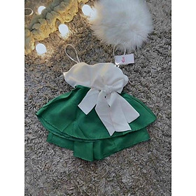 Bộ Nữ Áo 2 Dây Nơ Kèm Quần Có Túi, Chất Mịn, Hàng Đẹp️ - Bộ Nơ Lá Cây
