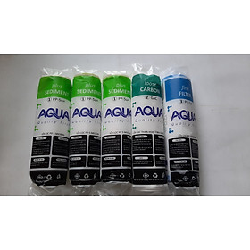 Mua COMBO 5 LÕI LỌC AQUA CAO CẤP GỒM 3 SỐ 1  1 SỐ 2  1 SỐ 3 DÙNG CHO 9 THÁNG