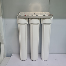 Bộ lọc nước sinh hoạt 3 cốc 20 inch zen 21 treo tường, Bộ lọc thô cho nước máy nước giếng khoan - Hàng chính hãng