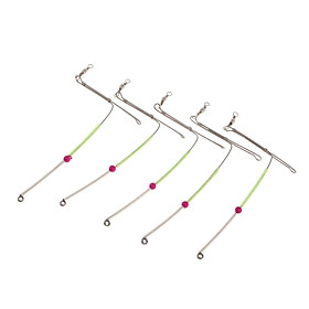 Pack of 5pcs Bent Booms Stainless Steel Anti- Booms w/ Swivel Rig Tube