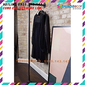 Mua 1 TẶNG 1 - Nội thất ống nước  a15 Kệ treo gắn tường gỗ kệ ống nước kiêm giá treo quần áo chất liệu ống nước