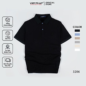 Áo Thun Polo Nam Cao Cấp VIỆT PHÁP / Form Basic - Chất liệu cotton co dãn thấm hút mồ hồi tốt 3206