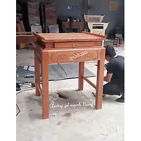 Mua Bàn thờ 1 tầng  gỗ tràm loại 1  kiểu dáng hoa văn hoa sen  hàng giá xưởng bao chất