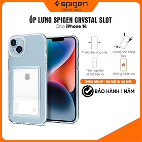 Ốp lưng dành cho Iphone series 14 Spigen CrystaI Slot  - hàng chính hãng