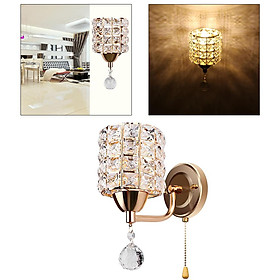 Modern Decorative Crystal Wall Lights, Bedside Wall Lamp Sconce for DIY Home Decor with E26/E27 Socket Bulb NOT Included