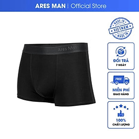 Quần lót nam, quần boxer nam Ares Man chất thun lạnh mềm mịn siêu mát, thấm hút mồ hôi Ares man 2.0 - Đen - XXL