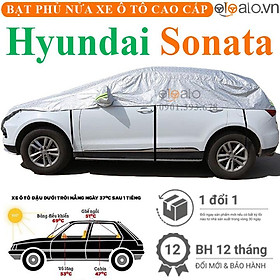 Bạt trùm phủ nửa nóc xe Hyundai Sonata cải dù 3 lớp cao cấp BPNX - OTOALO