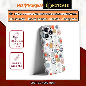 Ốp lưng chống sốc 2m hiệu HOTCASE 3D Scandinavian cho iPhone 17 16 15 14 13 12 11 Pro Max 14 15 16 Plus - Hàng nhập khẩu - iPhone 12